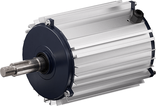 Three-chute cold air blower motor